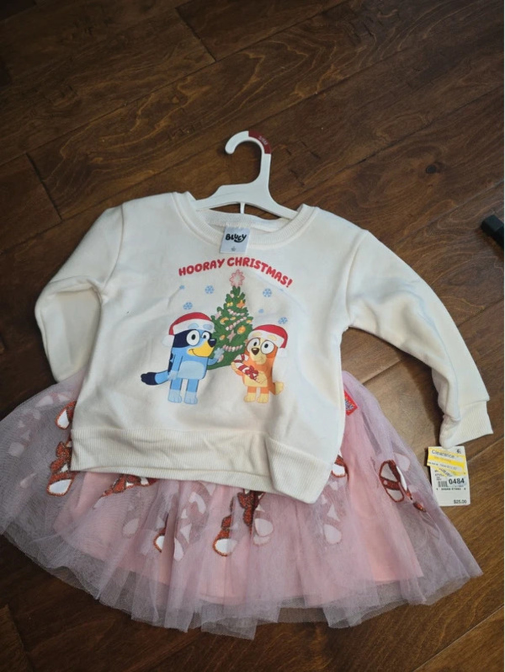 2t brand new bluey, from disney christmas dress. Item 484G8